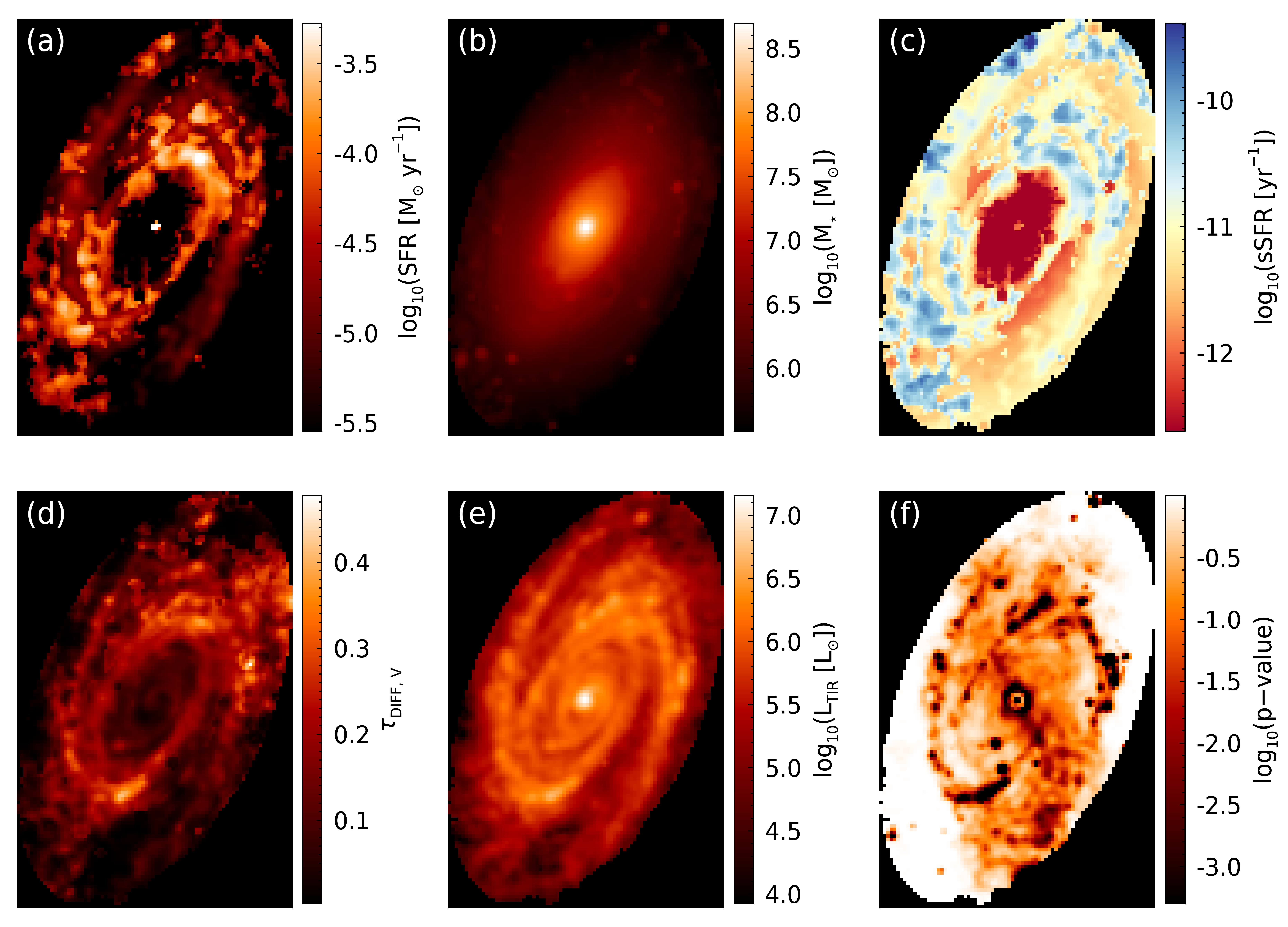 maps of the derived spatially resolved properties of M81 using the MPFIT algorithm.
